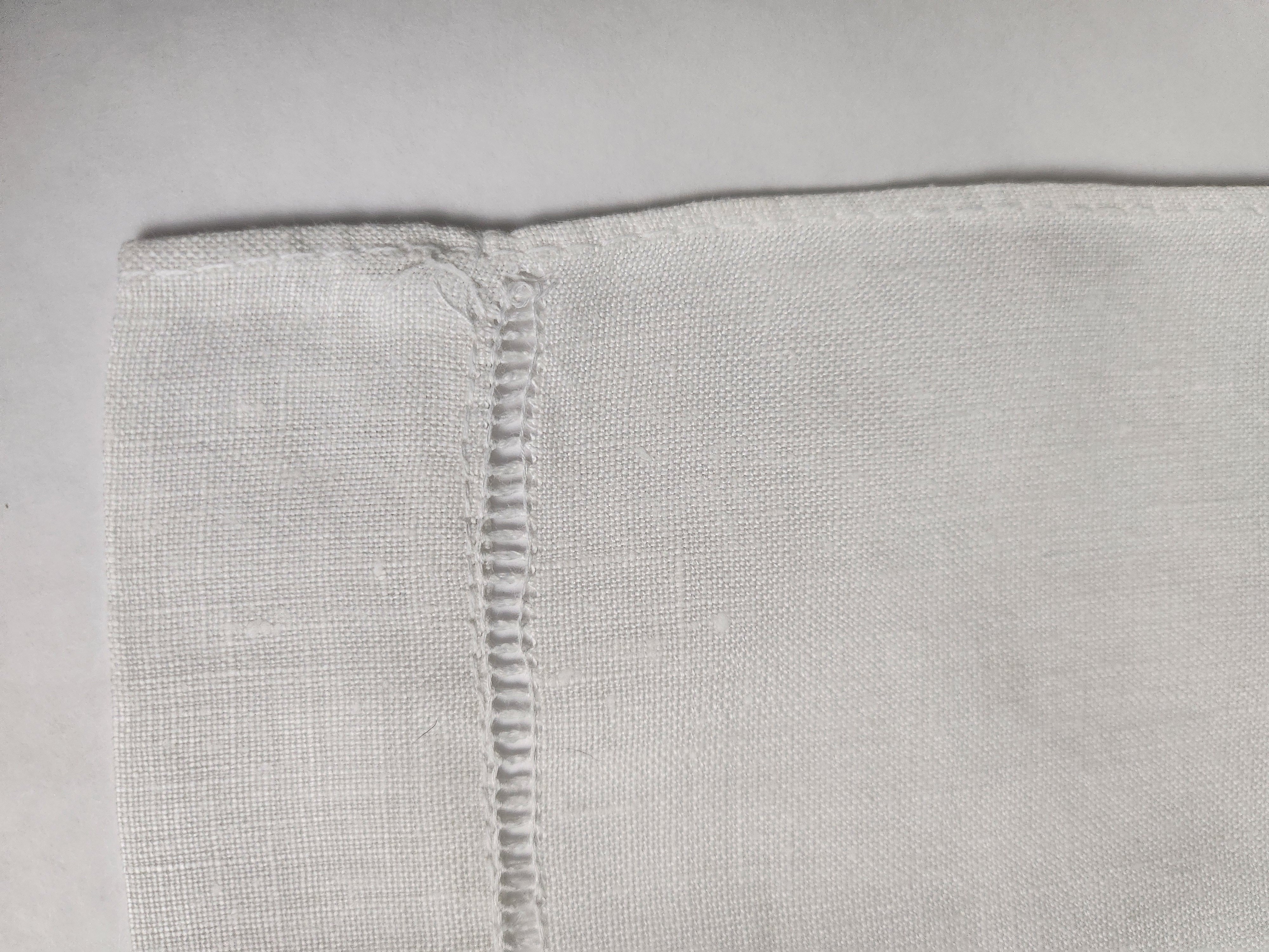 Embroidered Anchor Linen Tea Towel