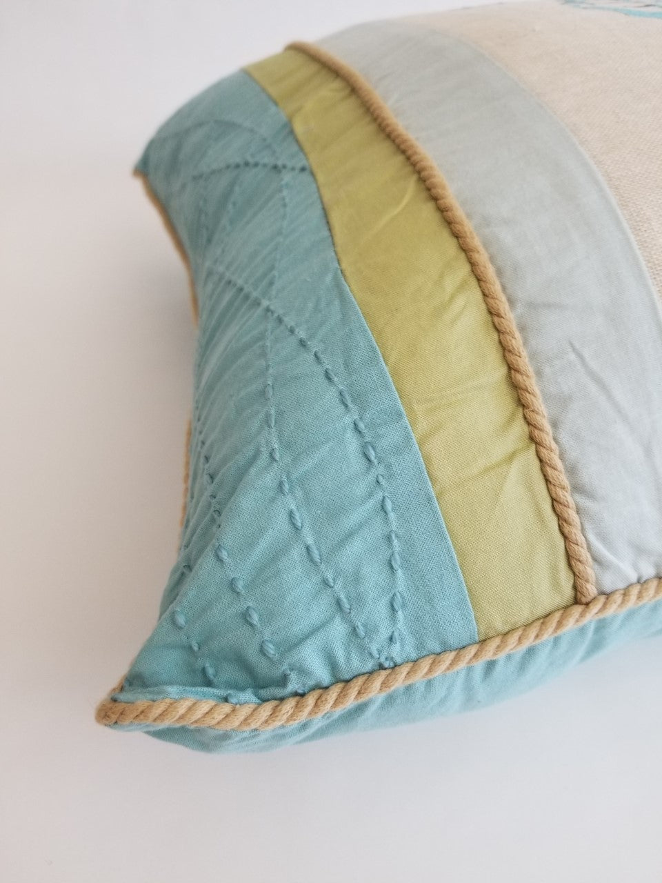 Embroidered Seahorse Cushion