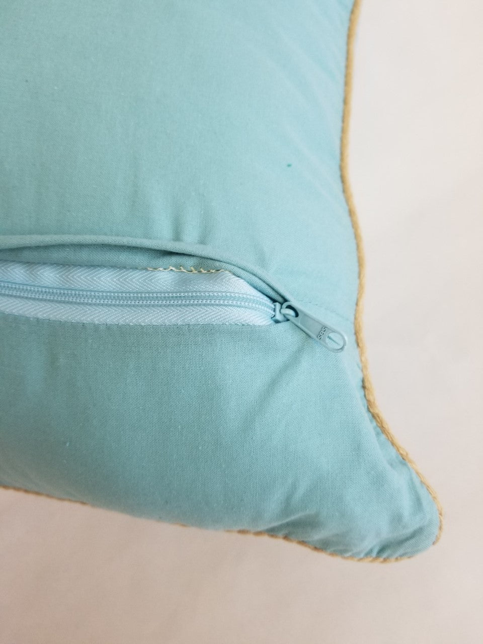 Embroidered Seahorse Cushion