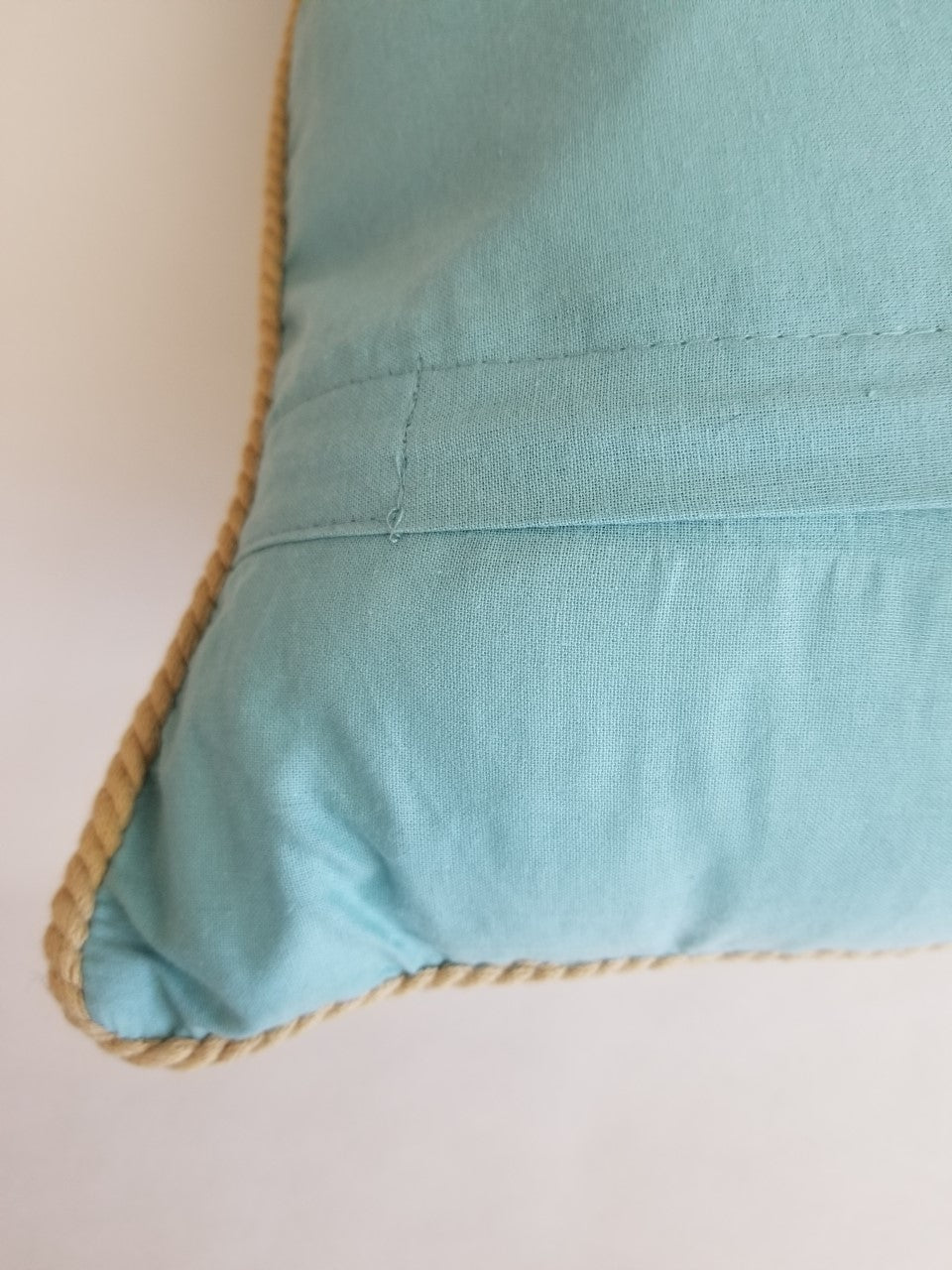 Embroidered Seahorse Cushion